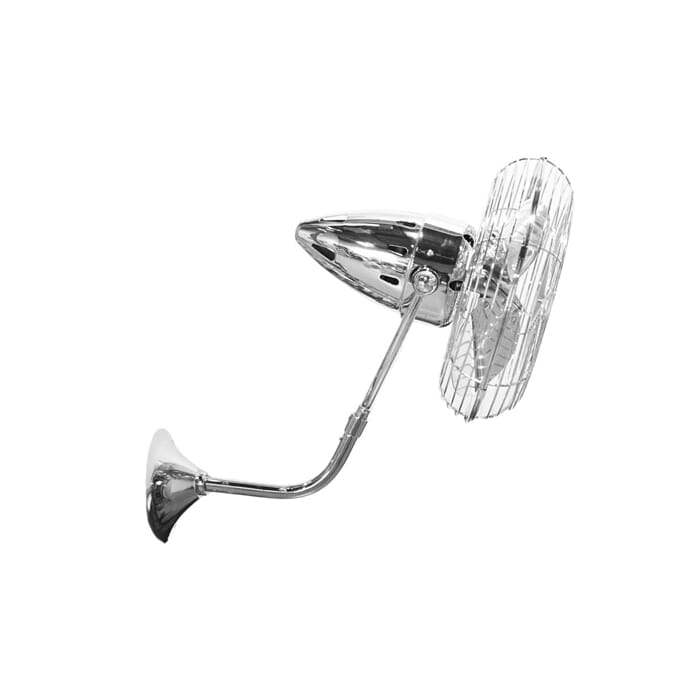 Matthews Bruna Parede 13" Indoor Wall Fan in Polished Chrome Matthews Bruna Parede 13" Indoor Wall Fan in Polished Chrome