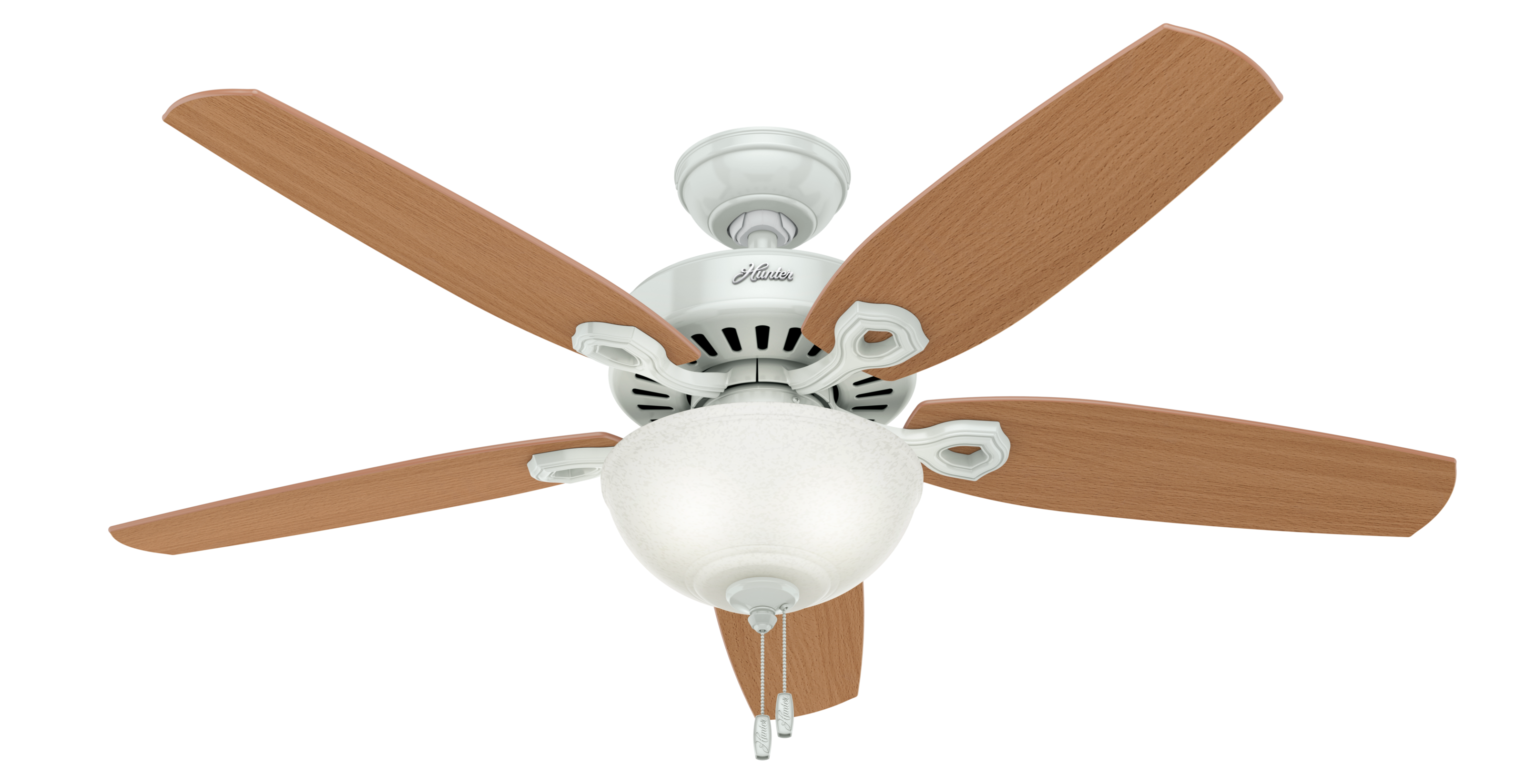 Hunter Builder Deluxe 2-Light 52" Indoor Ceiling Fan in White