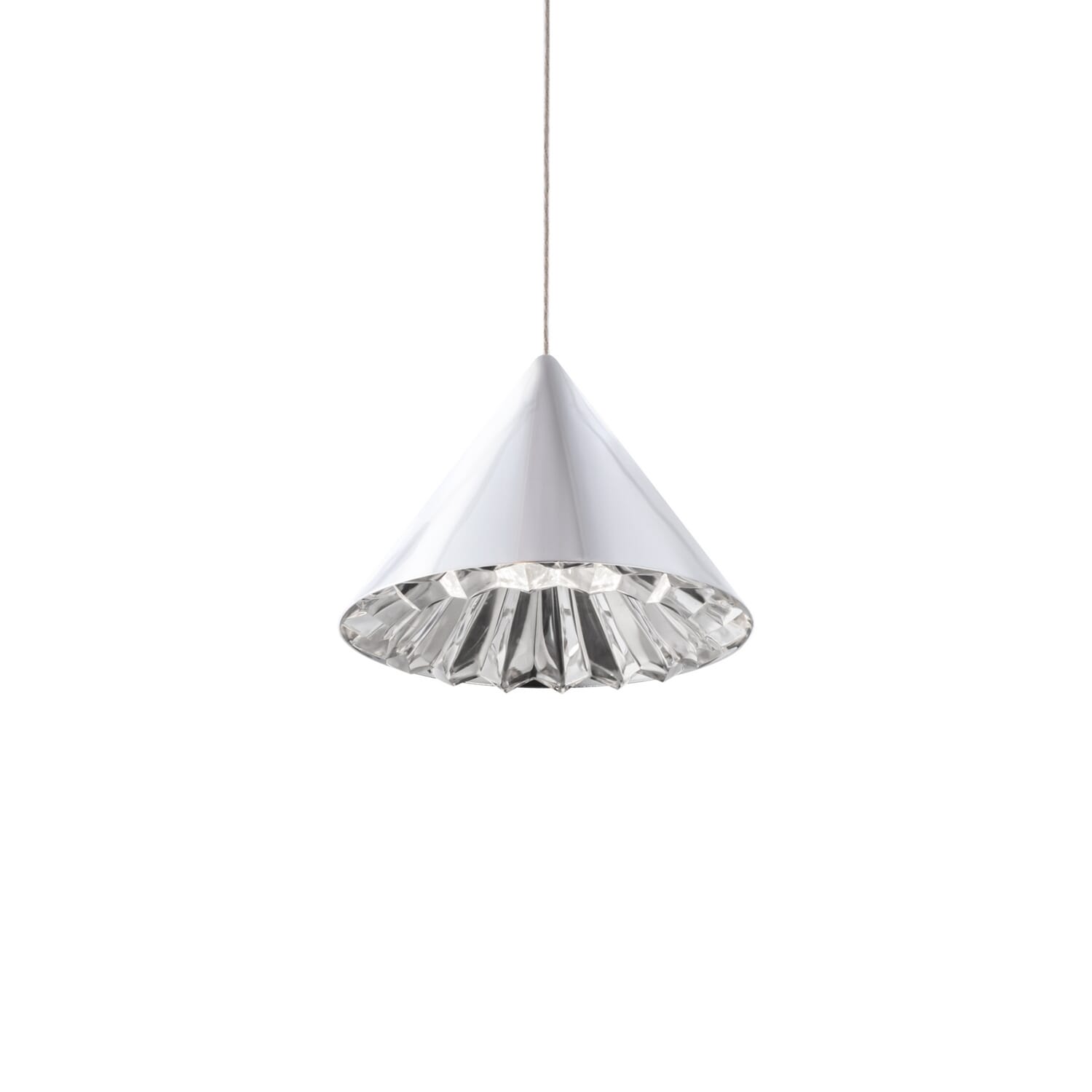 Primrose 1-Light LED Mini Pendant in Chrome