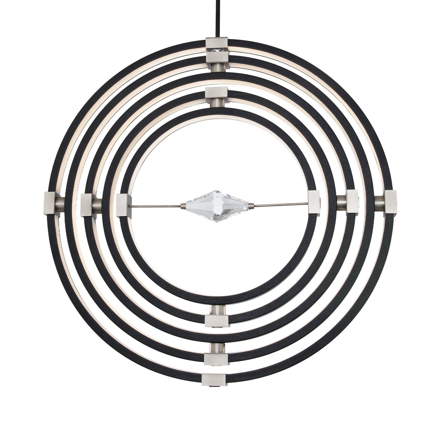 Atomic 1-Light LED Pendant in Brushed Nickel