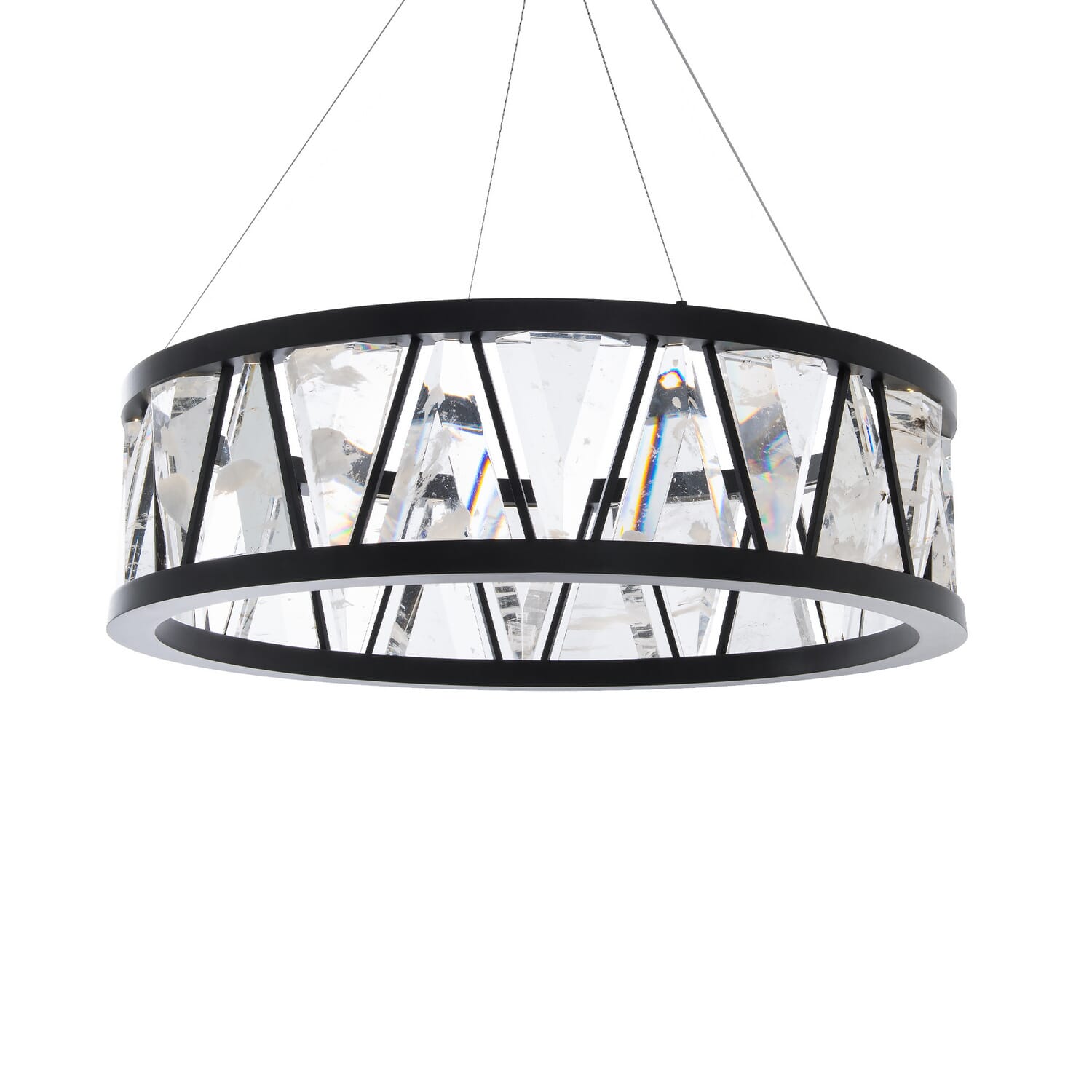 Corinth 1-Light LED Pendant in Black