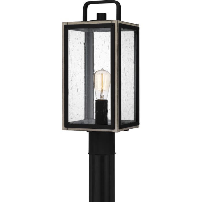 Bramshaw 1-Light Outdoor Post Mount in Matte Black Bramshaw 1-Light Outdoor Post Mount in Matte Black