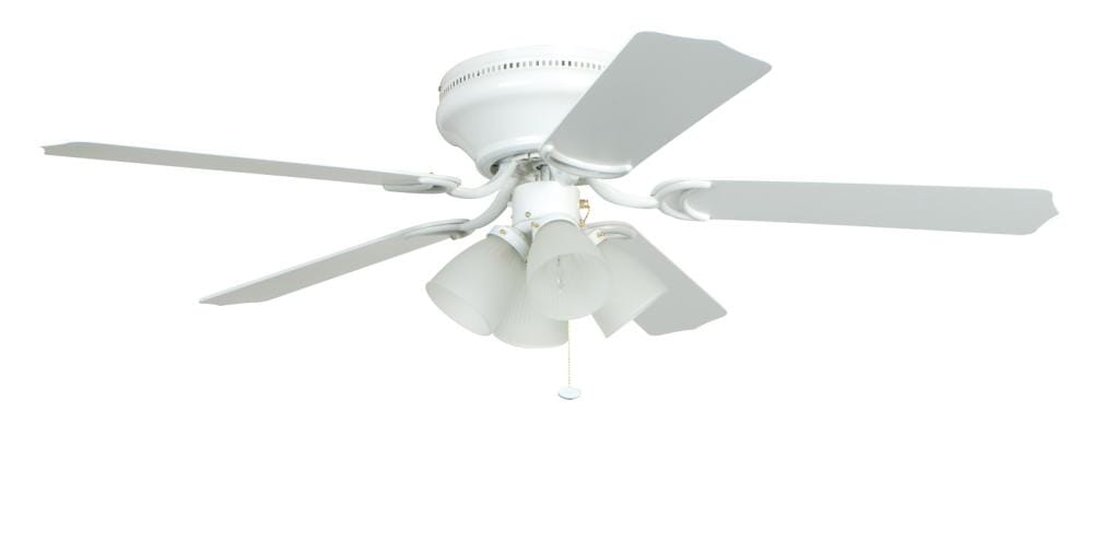 Craftmade 52 Brilliante Flush Mount, Ceiling Fan With Multiple Lights