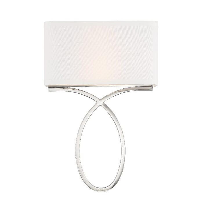 Crystorama Brinkley 2-Light Wall Sconce in Polished Nickel Crystorama Brinkley 2-Light Wall Sconce in Polished Nickel