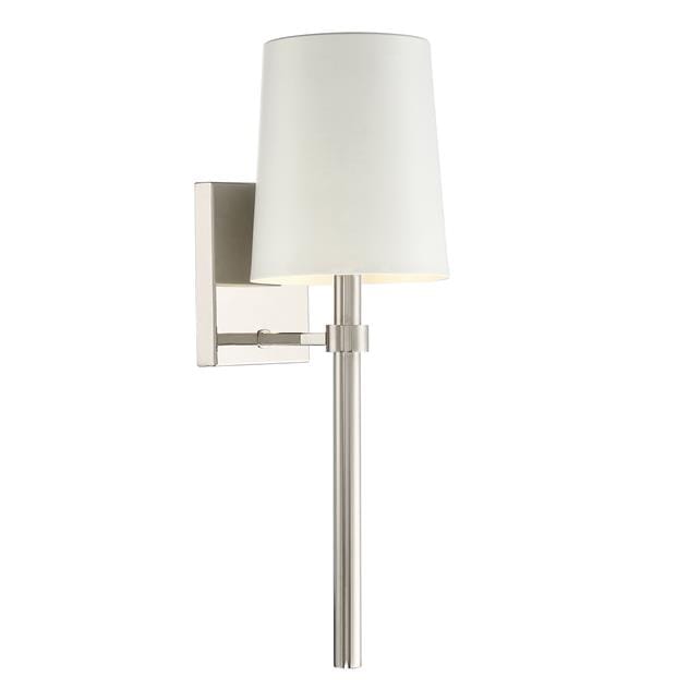Crystorama Bromley 18" Wall Sconce in Polished Nickel