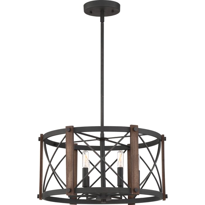 Quoizel Baron 6-Light 20" Pendant Light in Marcado Black Quoizel Baron 6-Light 20" Pendant Light in Marcado Black