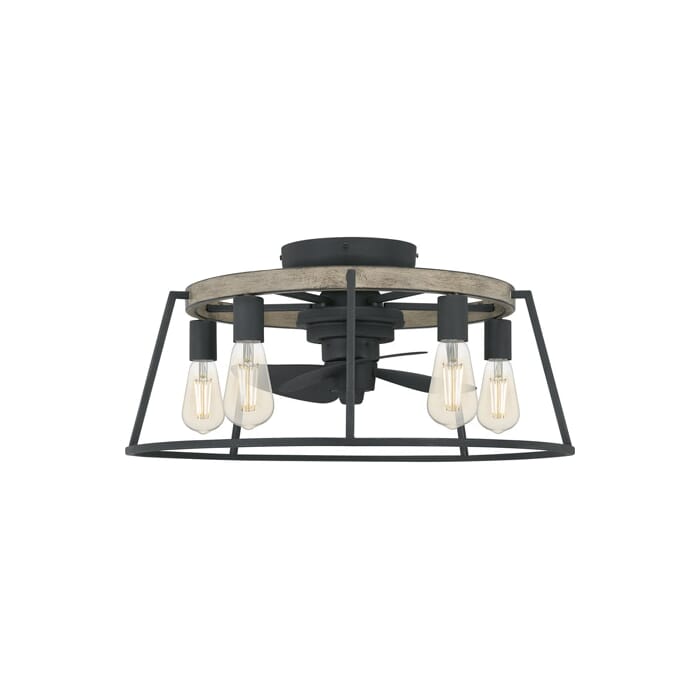 Quoizel Brockton 5-Light Fandelier in Grey Ash Quoizel Brockton 5-Light Fandelier in Grey Ash