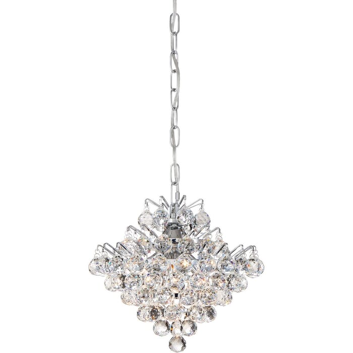 Quoizel Bordeaux 4-Light 12" Ceiling Light in Polished Chrome Quoizel Bordeaux 4-Light 12" Ceiling Light in Polished Chrome