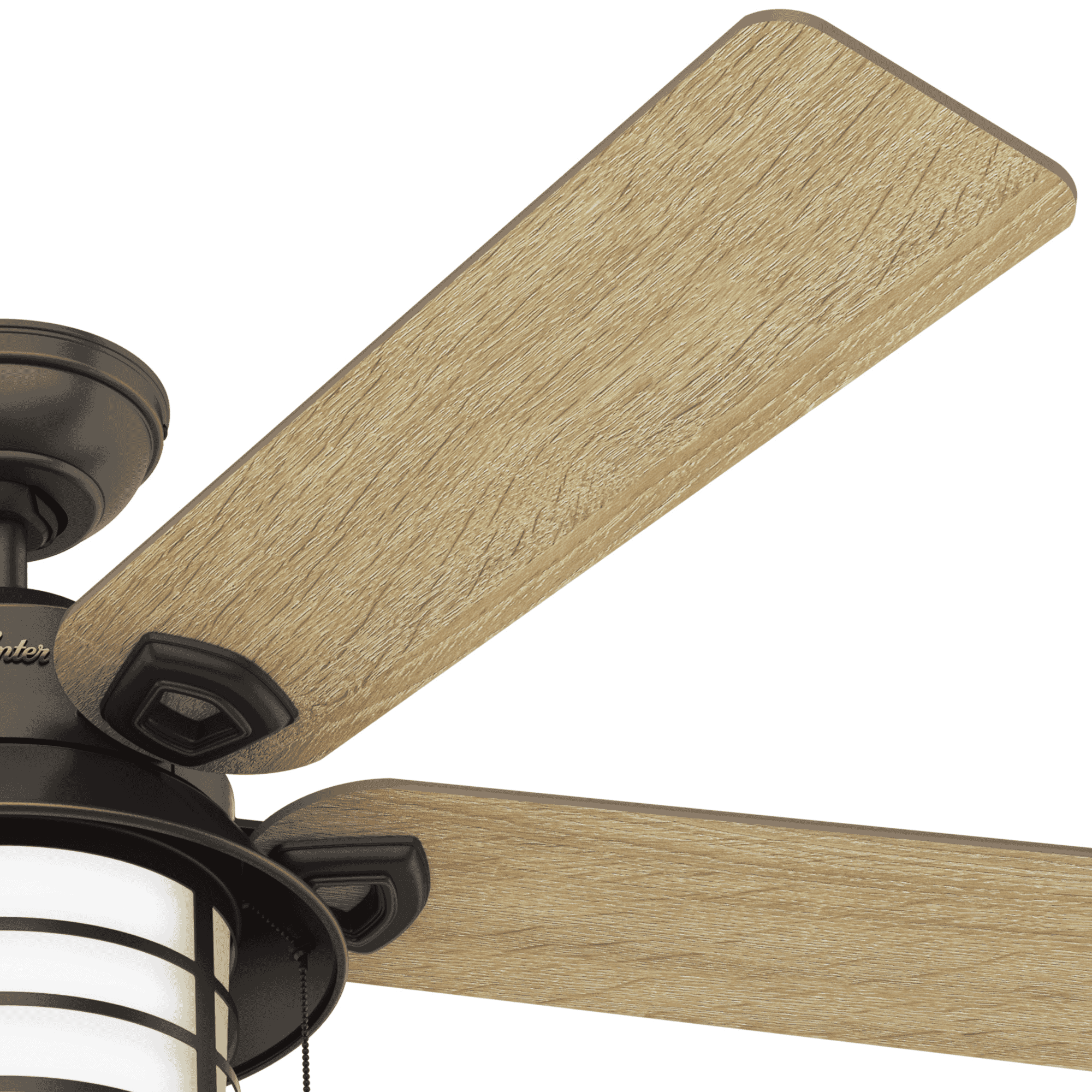 Hunter Key Biscayne 2Light 54" Indoor/Outdoor Ceiling Fan in Onyx