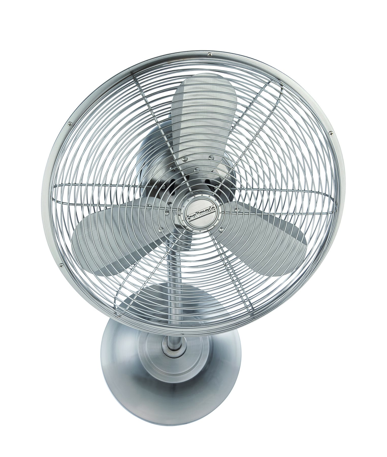 14" Bellows I Hard-wired Wall Fan in Brushed Polished Nickel