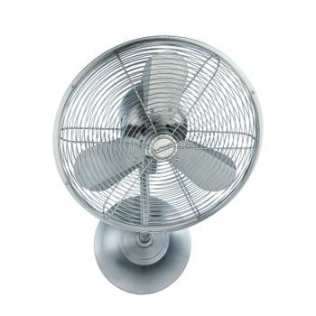 Craftmade 14" Bellows I Hard-wired Wall Fan in Brushed Polished Nickel