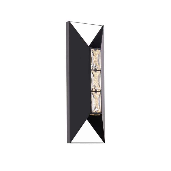 Vidaa Led Vida LED Outdoor Wall Sconce in Black