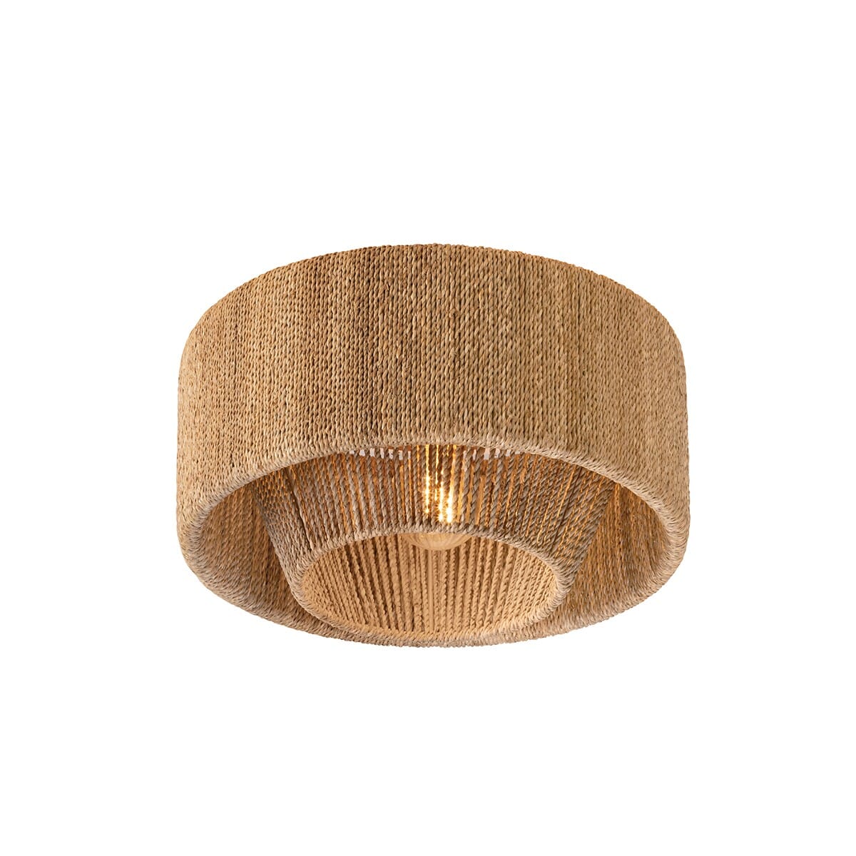Vintage Gold Leaf One Light Flush Mount from the Coe Collection