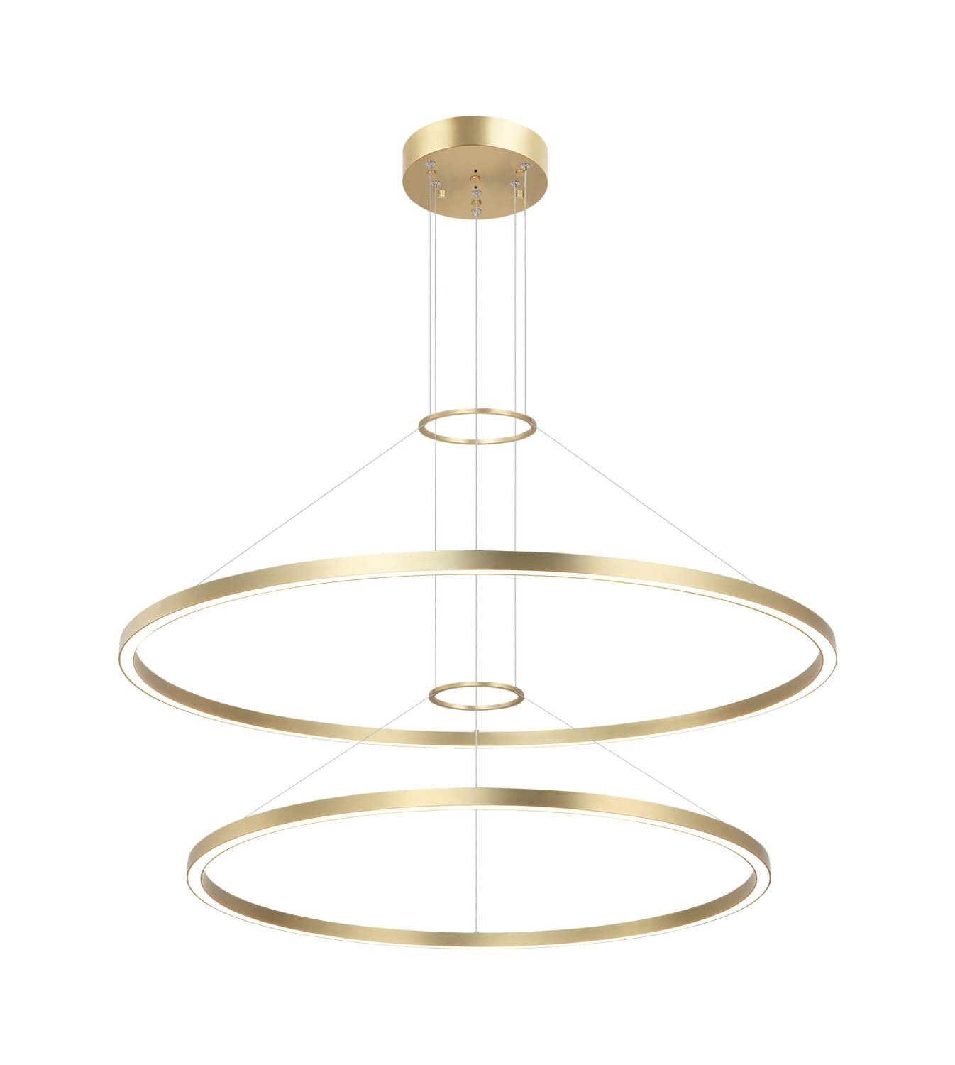 Brushed Gold LED Chandelier from the O'Hara Collection