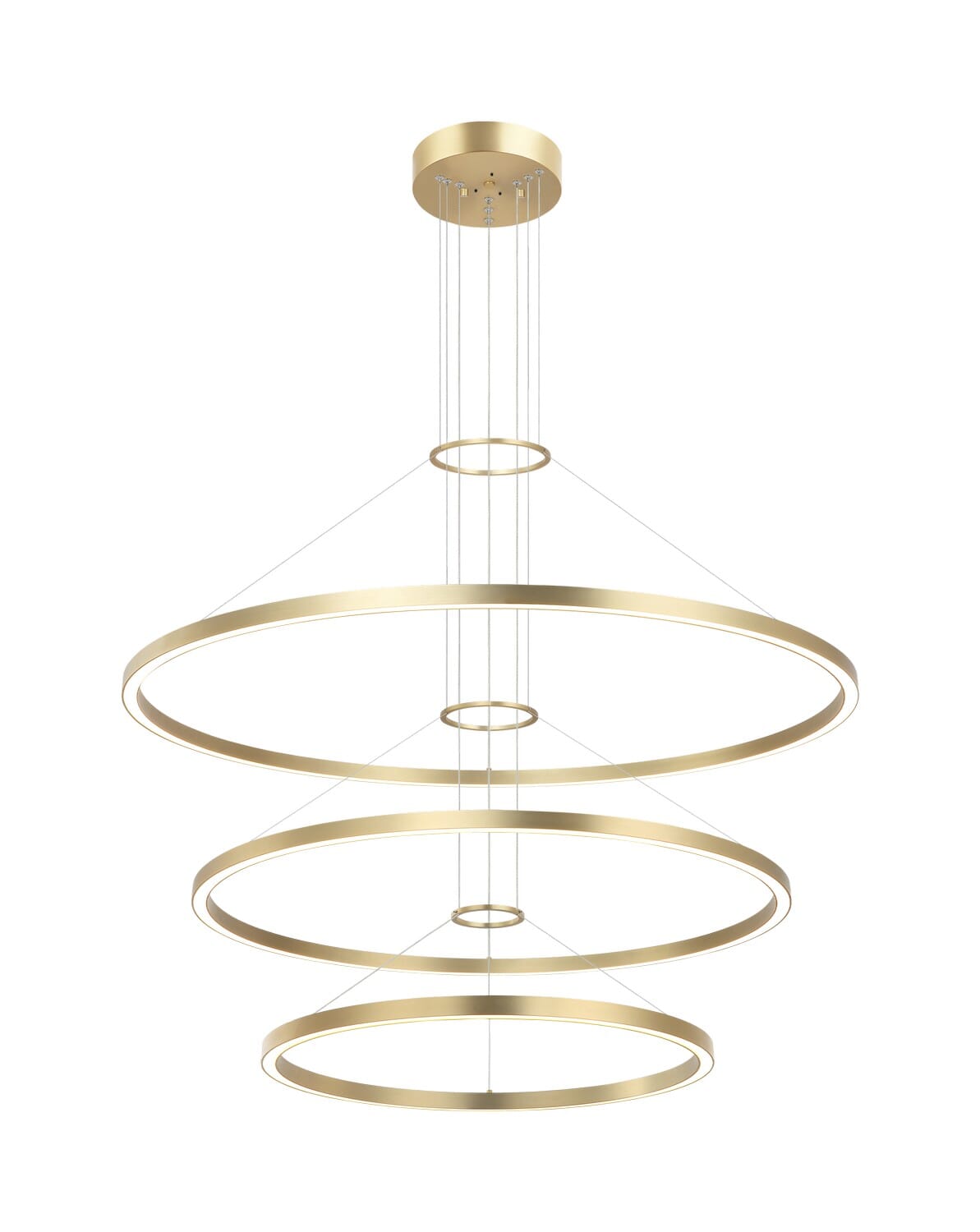 Brushed Gold LED Chandelier from the O'Hara Collection