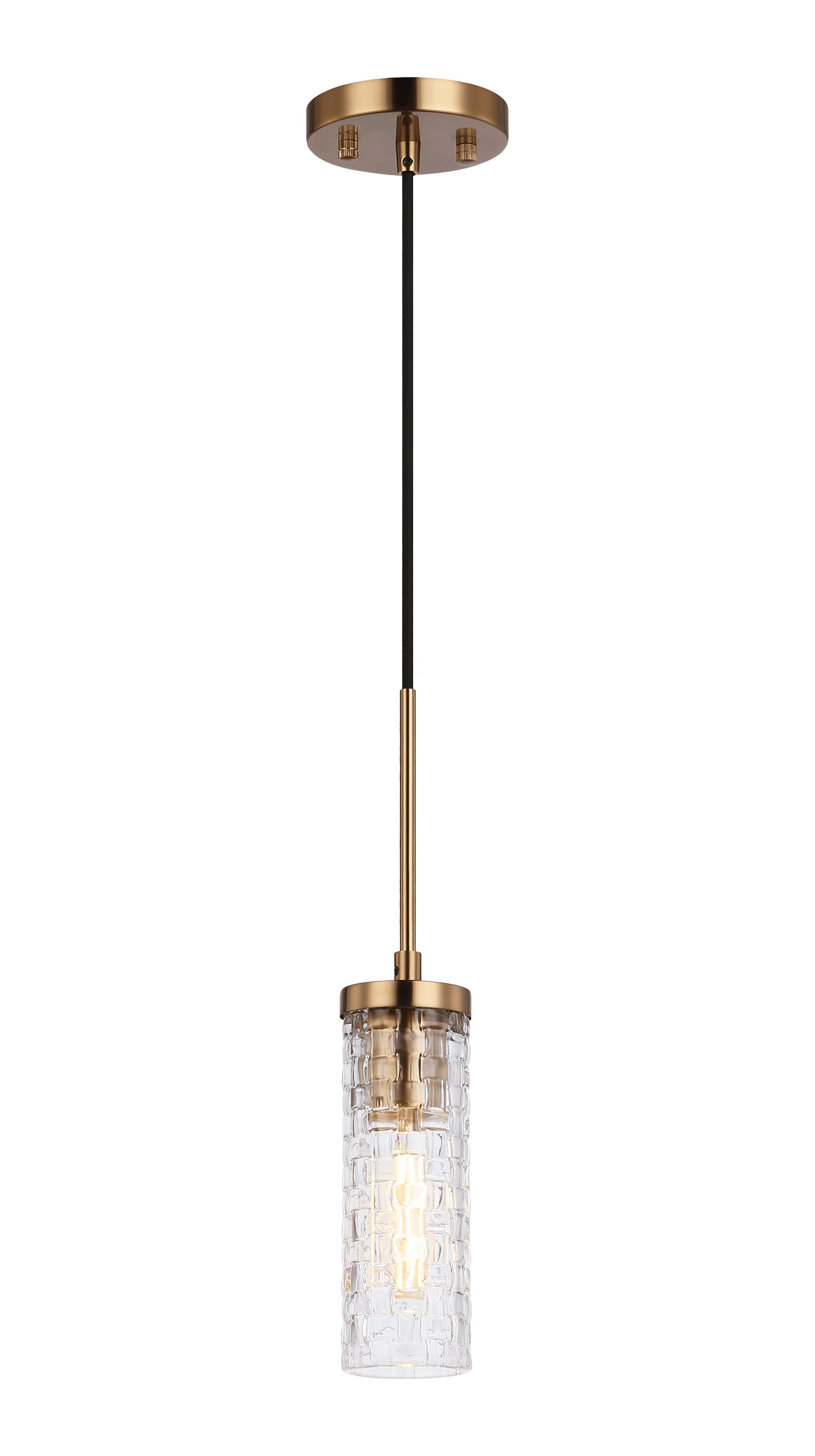 Weaver 1-Light Pendants in Aged Gold Brass