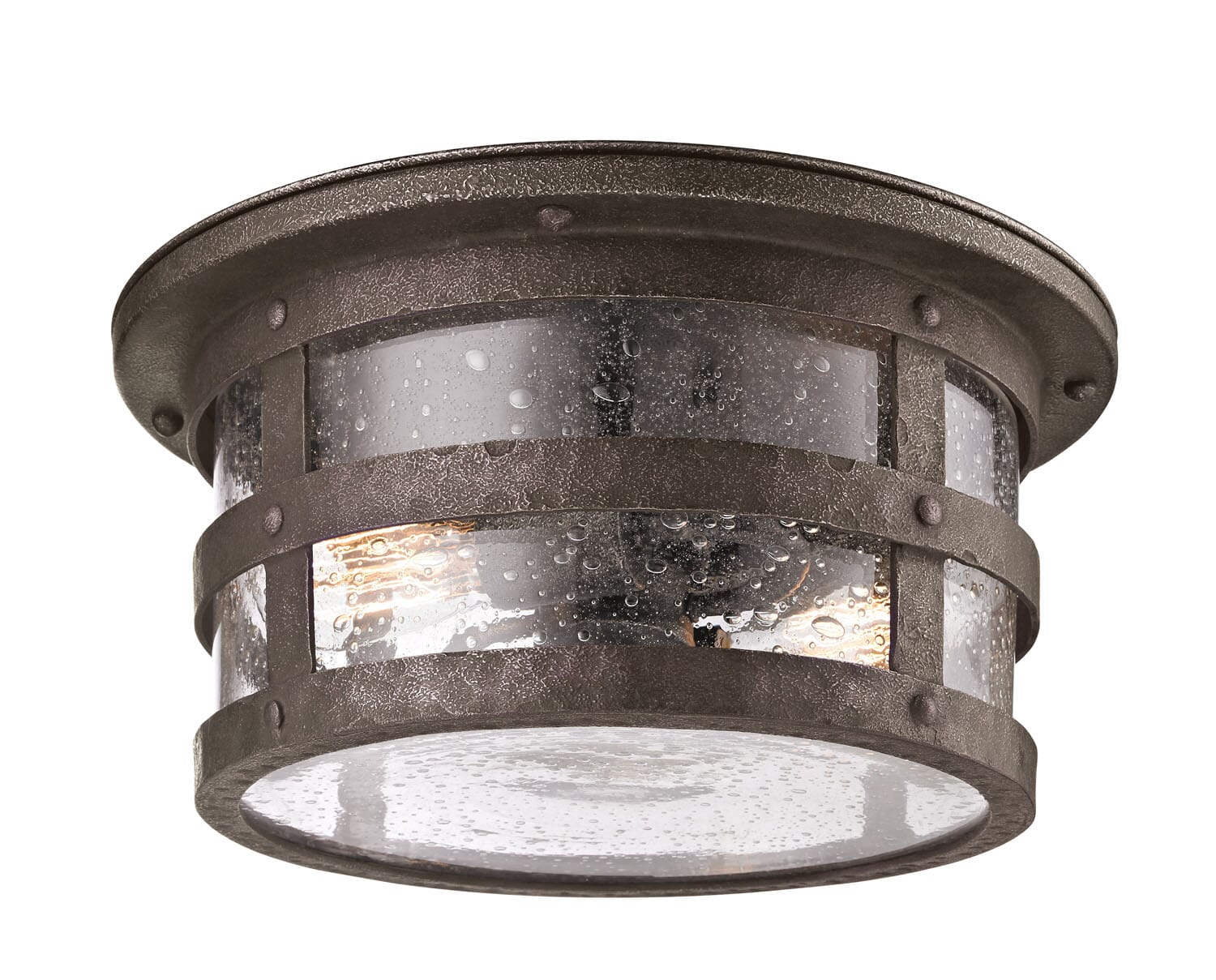 Barbosa 2-Light Flush Mount in Barbosa Bronze