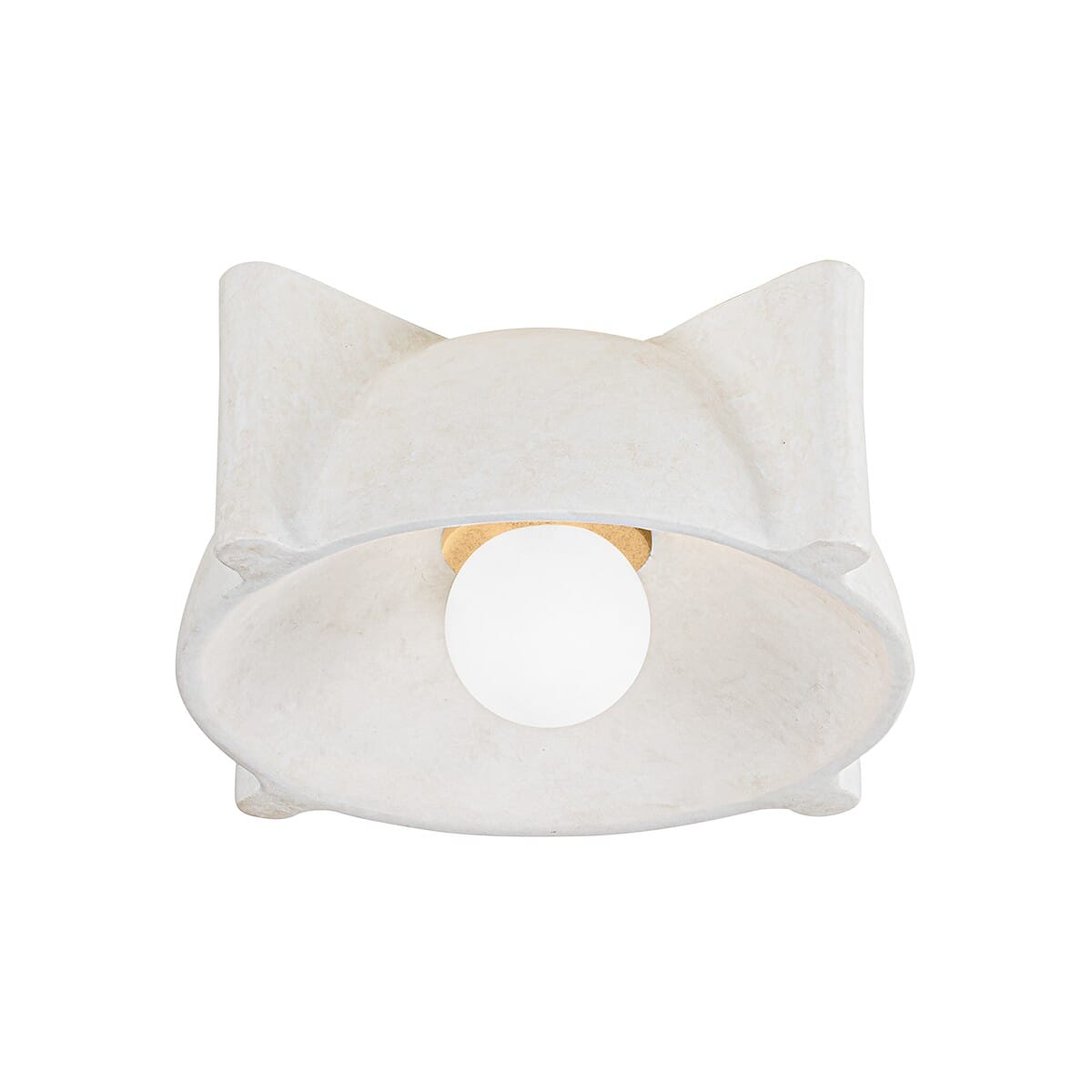 Vintage Gold Leaf One Light Flush Mount from the Modesto Collection