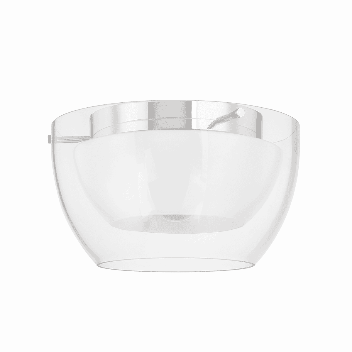 Dutton 1-Light Flush Mount in Polished Nickel