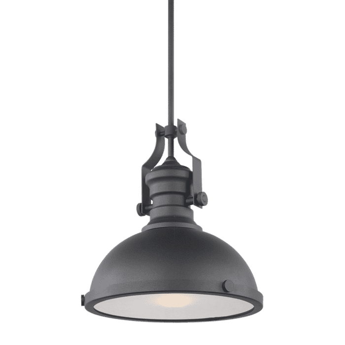 Matteo Cresswell Series 1-Light Pendant Light In Matte Black Matteo Cresswell Series 1-Light Pendant Light In Matte Black