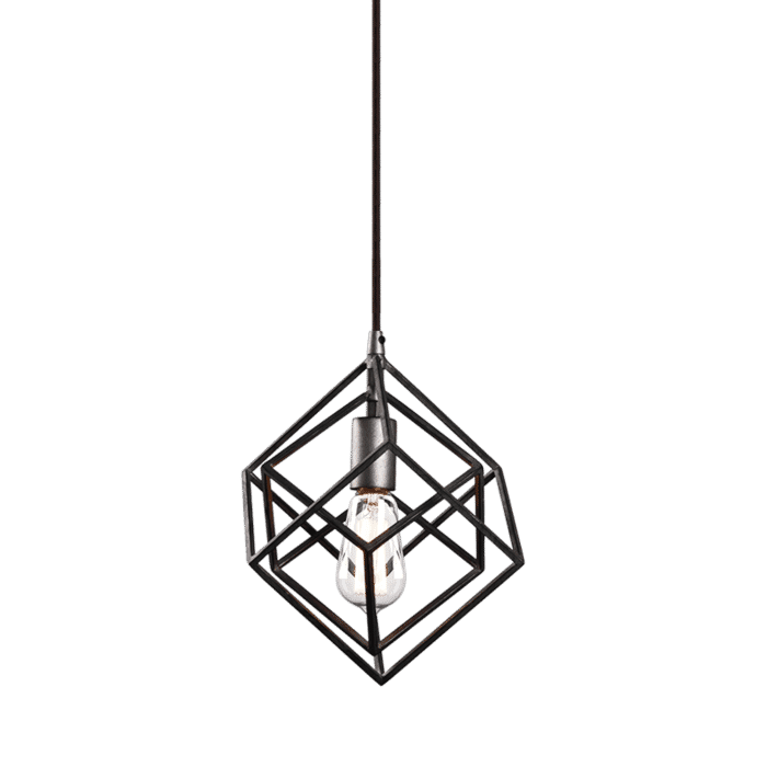 Matteo Geometry Series 1-Light Pendant Light In Rusty Black Matteo Geometry Series 1-Light Pendant Light In Rusty Black
