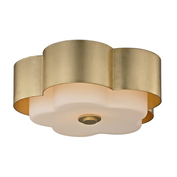Troy Allure 2-Light Ceiling Light in Gold Leaf Troy Allure 2-Light Ceiling Light in Gold Leaf