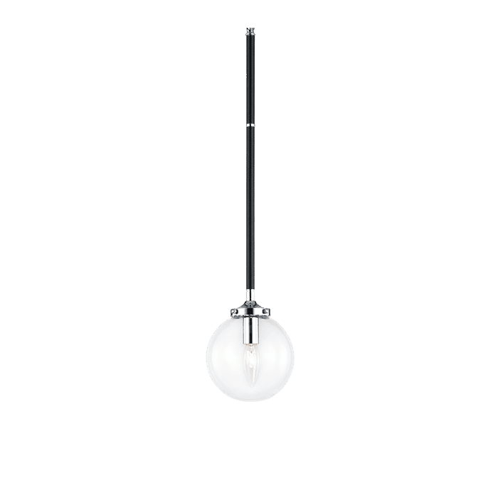 Matteo Particles 1-Light Pendant Light In Black & Chrome Matteo Particles 1-Light Pendant Light In Black & Chrome