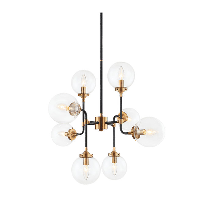 Matteo Particles 8-Light Pendant Light In Aged Gold Brass Matteo Particles 8-Light Pendant Light In Aged Gold Brass