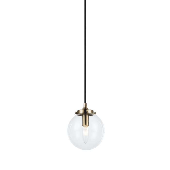 Matteo The Bougie 1-Light Chandelier In Aged Gold Brass Matteo The Bougie 1-Light Chandelier In Aged Gold Brass