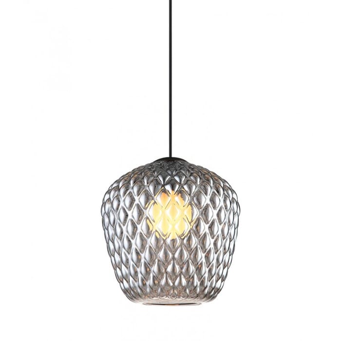 Matteo Quilted Gem 1-Light Pendant Light In Matte Black Matteo Quilted Gem 1-Light Pendant Light In Matte Black