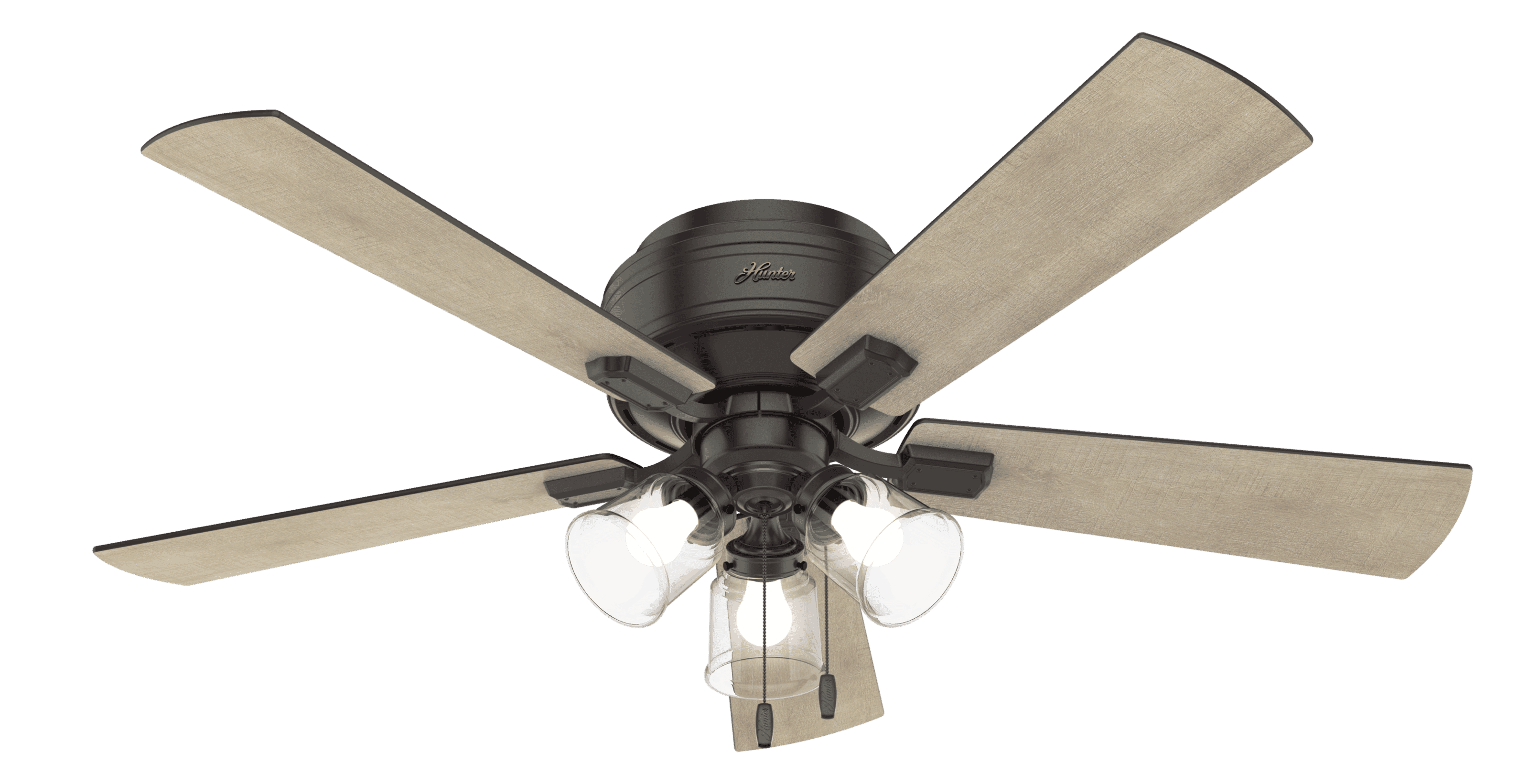 Indoor Flush Mount Ceiling Fan, Flush Mount Ceiling Fan Without Light Bronze