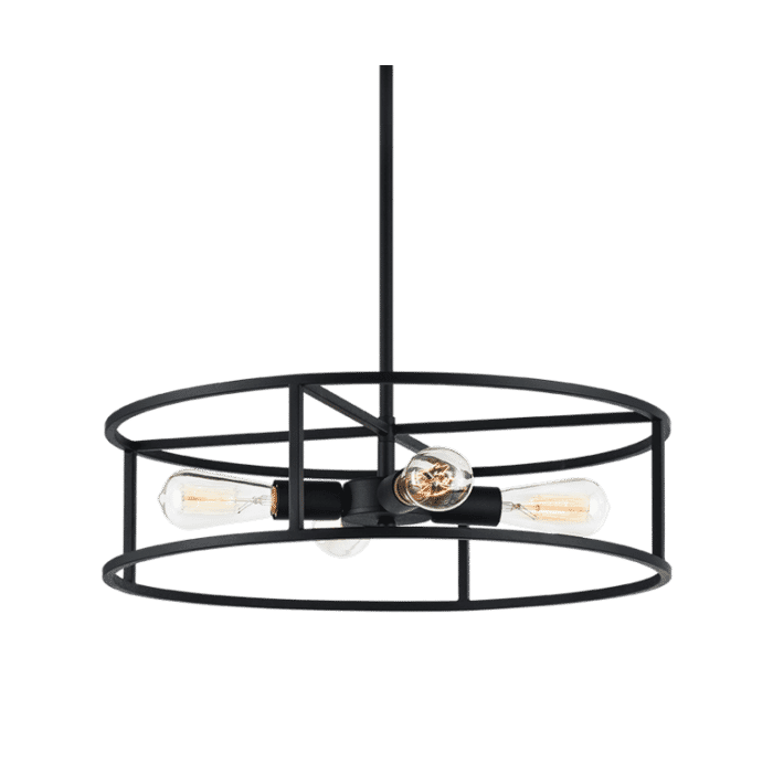 Matteo Candid 4-Light Pendant Light In Rusty Black Matteo Candid 4-Light Pendant Light In Rusty Black