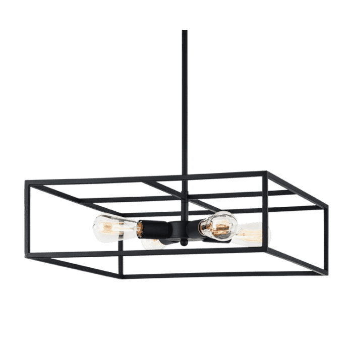 Matteo Candid 4-Light Pendant Light In Rusty Black Matteo Candid 4-Light Pendant Light In Rusty Black