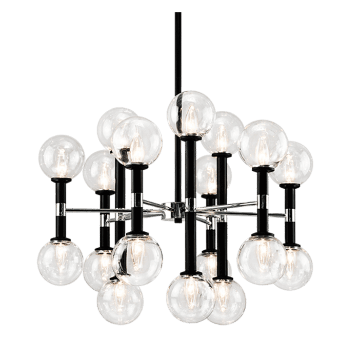 Matteo Stellar 18-Light Chandelier In Black Matteo Stellar 18-Light Chandelier In Black