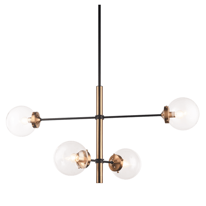 Matteo Enchant 4-Light Pendant Light In Aged Gold Brass Matteo Enchant 4-Light Pendant Light In Aged Gold Brass