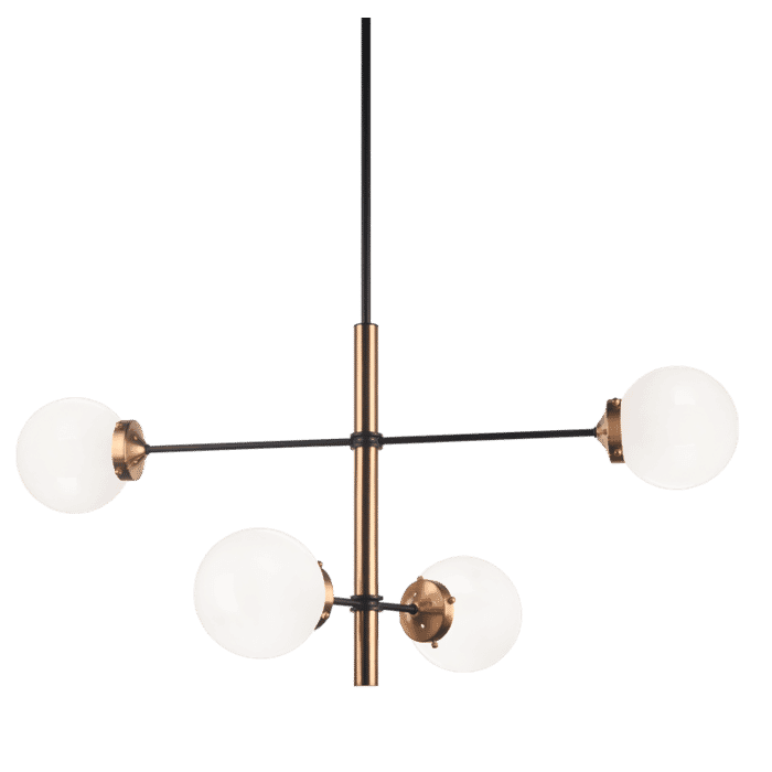 Matteo Enchant 4-Light Pendant Light In Aged Gold Brass Matteo Enchant 4-Light Pendant Light In Aged Gold Brass