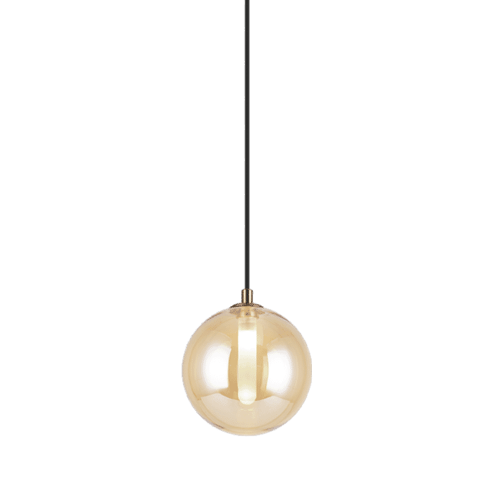 Matteo Magma 1-Light Pendant Light In Amber Matteo Magma 1-Light Pendant Light In Amber