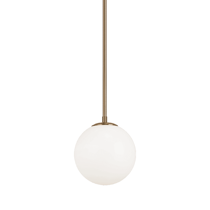 Matteo Novo 1-Light Chandelier In Aged Gold Brass Matteo Novo 1-Light Chandelier In Aged Gold Brass
