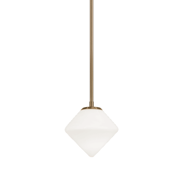 Matteo Novo 1-Light Chandelier In Aged Gold Brass Matteo Novo 1-Light Chandelier In Aged Gold Brass
