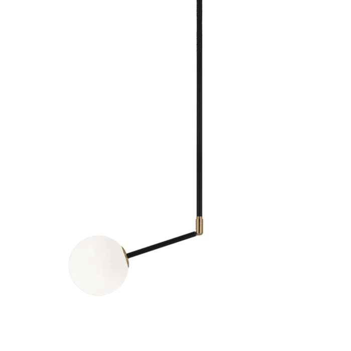 Matteo Novu 1-Light Pendant Light In Aged Gold Brass Matteo Novu 1-Light Pendant Light In Aged Gold Brass