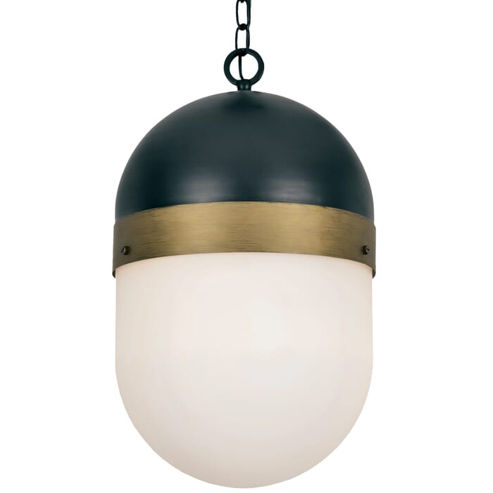 Brian Patrick Flynn for Crystorama Capsule 21" Pendant Light in Black And Gold Brian Patrick Flynn for Crystorama Capsule 21" Pendant Light in Black And Gold