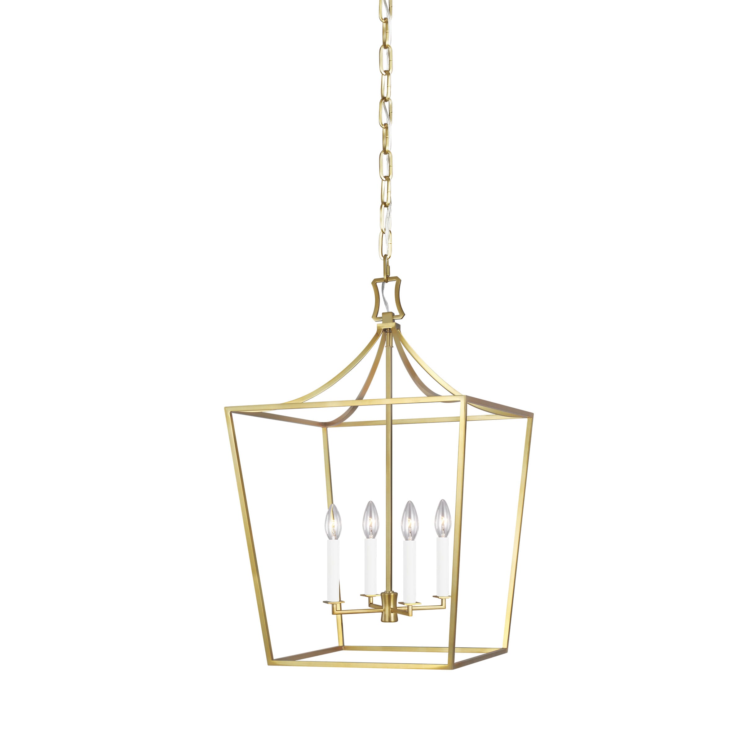 Generation Lighting Southold 4-Light Chandelier in Burnished Brass by Chapman & Myers