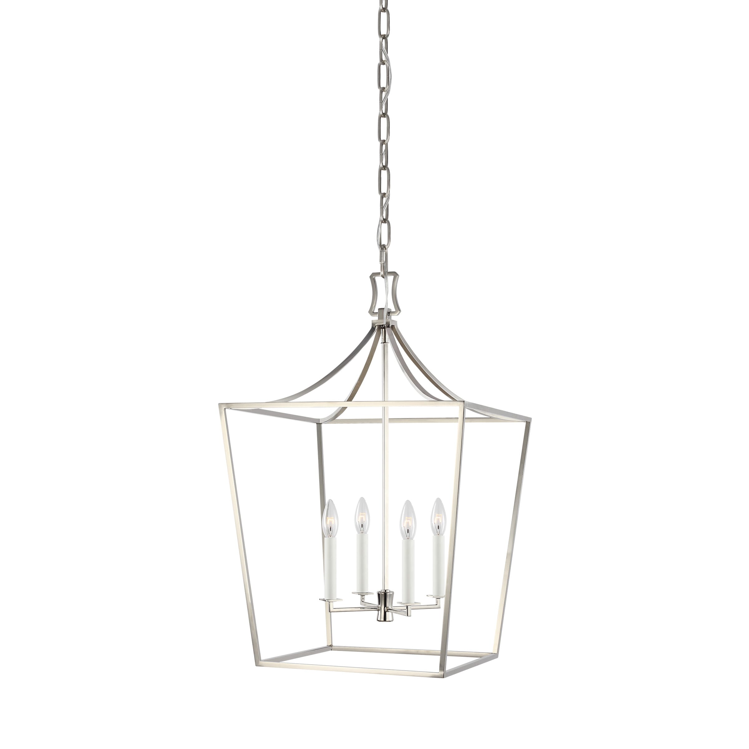 Generation Lighting Southold 4-Light Chandelier in Polished Nickel by Chapman & Myers