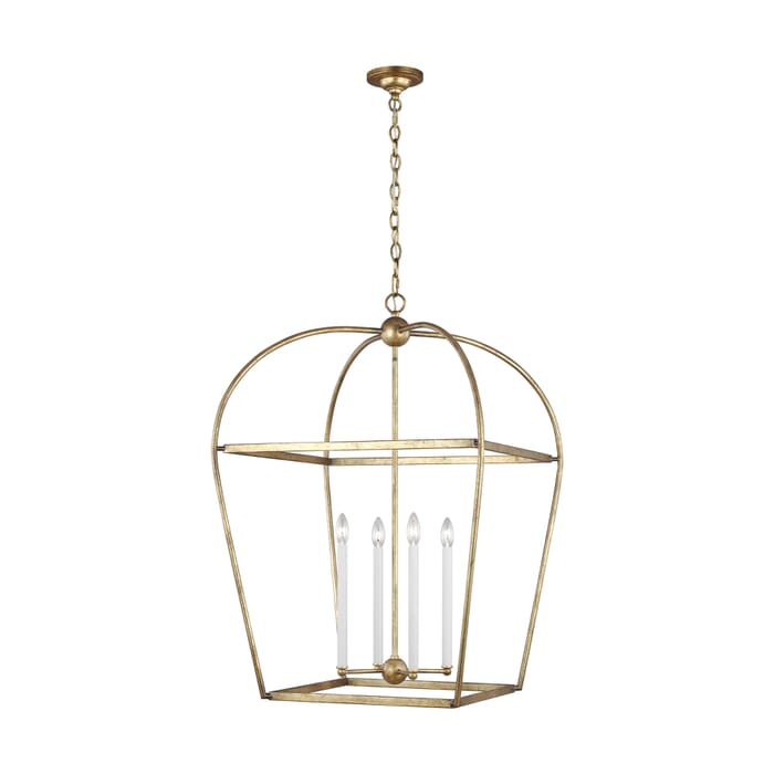Generation Lighting Stonington 4-Light Chandelier in Antique Gild by Chapman & Myers Generation Lighting Stonington 4-Light Chandelier in Antique Gild by Chapman & Myers