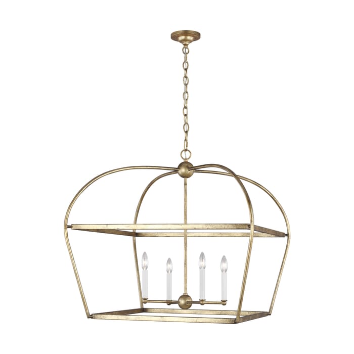Generation Lighting Stonington 4-Light Chandelier in Antique Gild by Chapman & Myers Generation Lighting Stonington 4-Light Chandelier in Antique Gild by Chapman & Myers