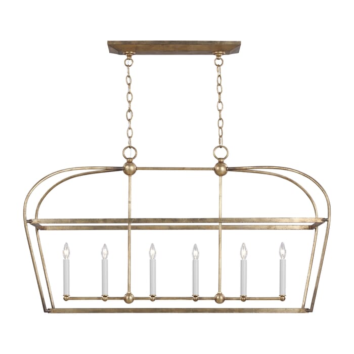 Generation Lighting Stonington 6-Light Kitchen Island Light in Antique Gild by Chapman & Myers Generation Lighting Stonington 6-Light Kitchen Island Light in Antique Gild by Chapman & Myers