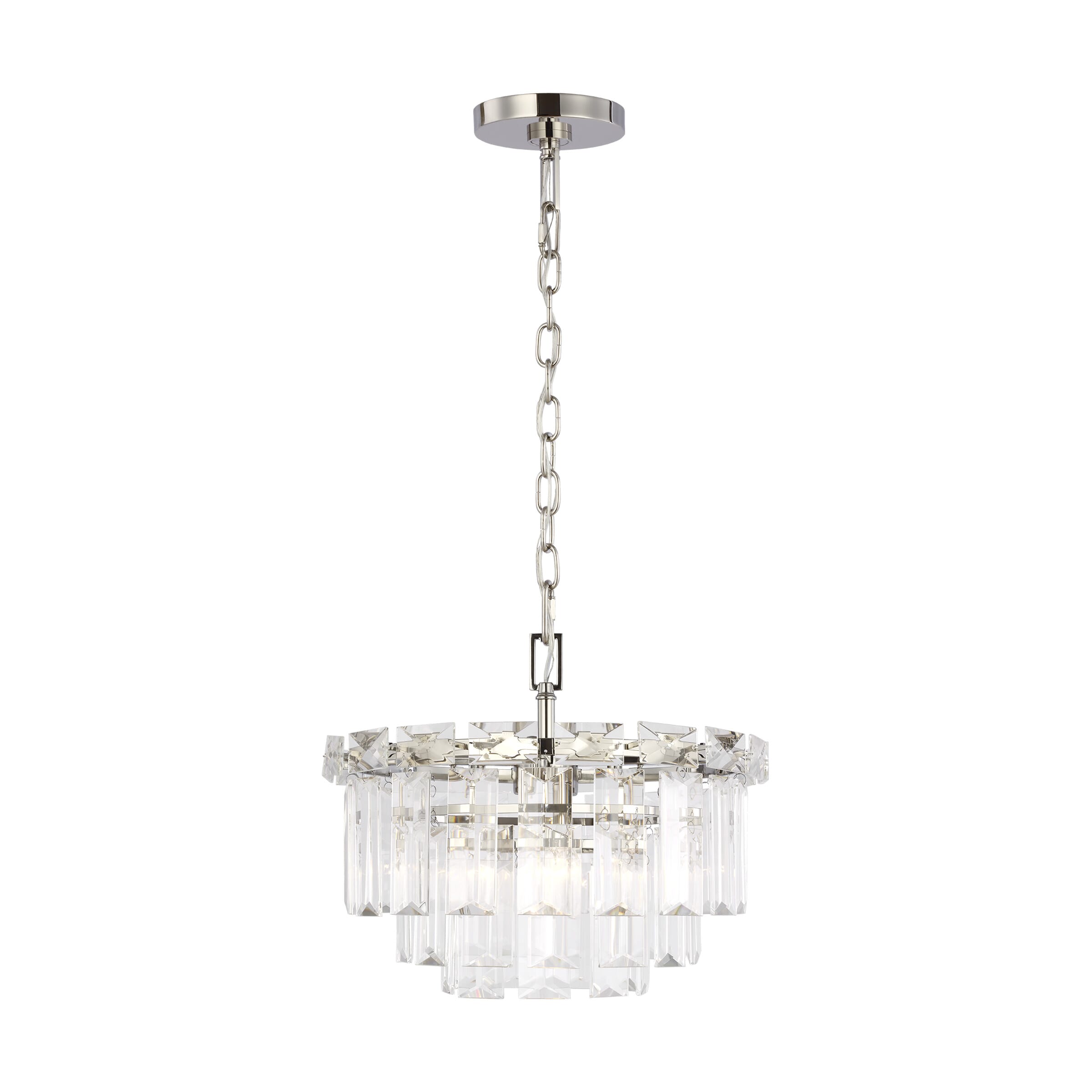 Generation Lighting Arden 4-Light Chandelier in Polished Nickel by Chapman & Myers