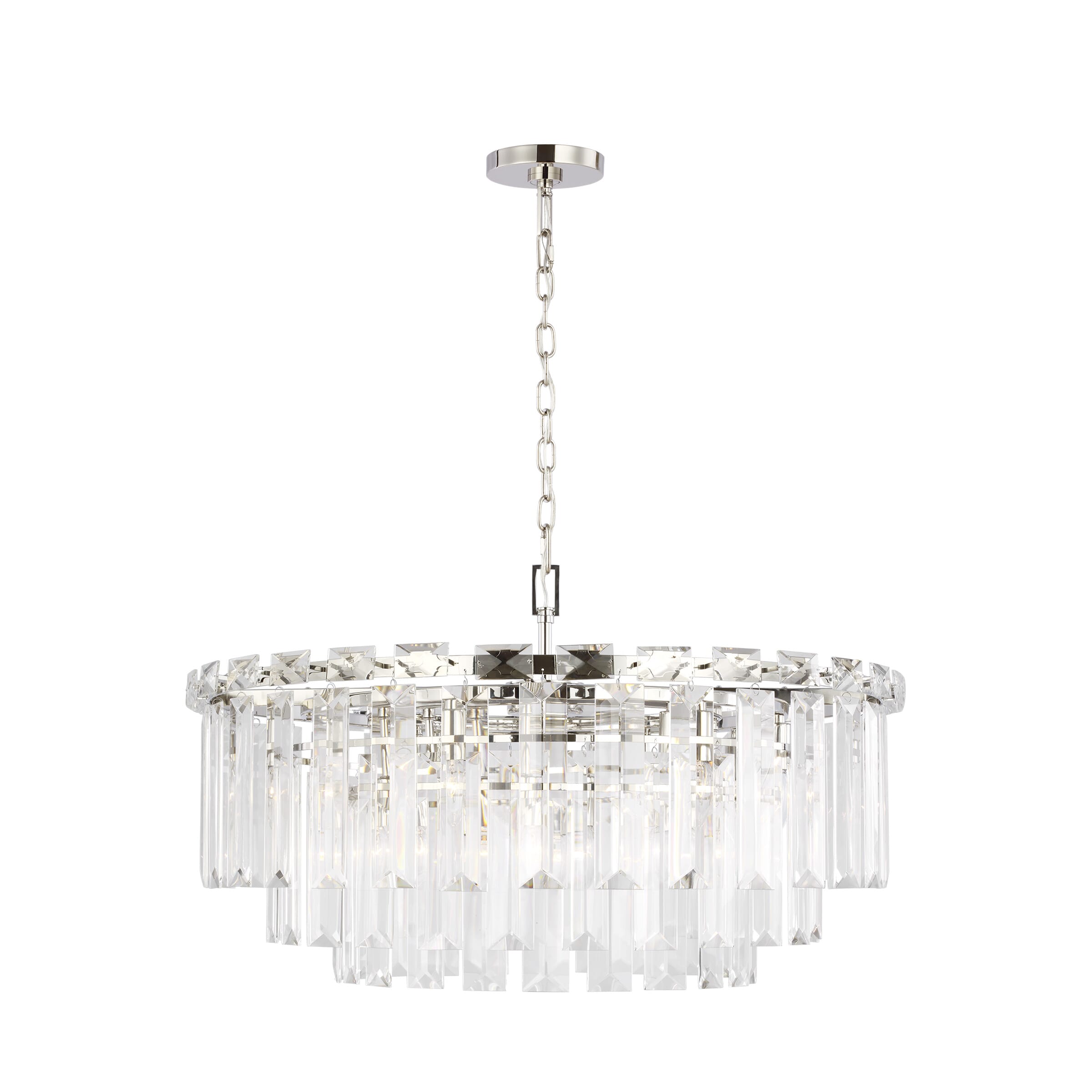 Generation Lighting Arden 16-Light Chandelier in Polished Nickel by Chapman & Myers