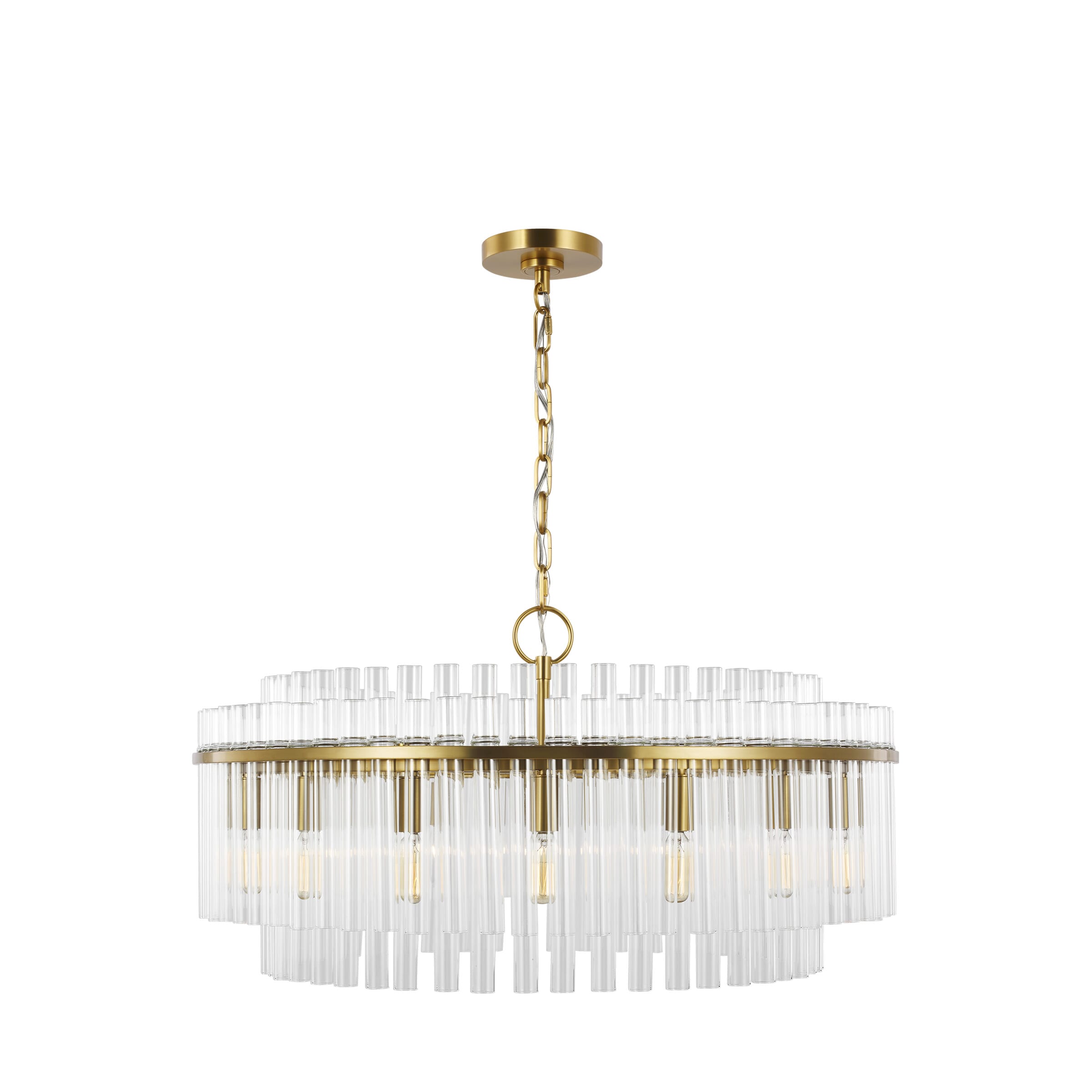 Generation Lighting Beckett 16-Light Chandelier in Burnished Brass by Chapman & Myers