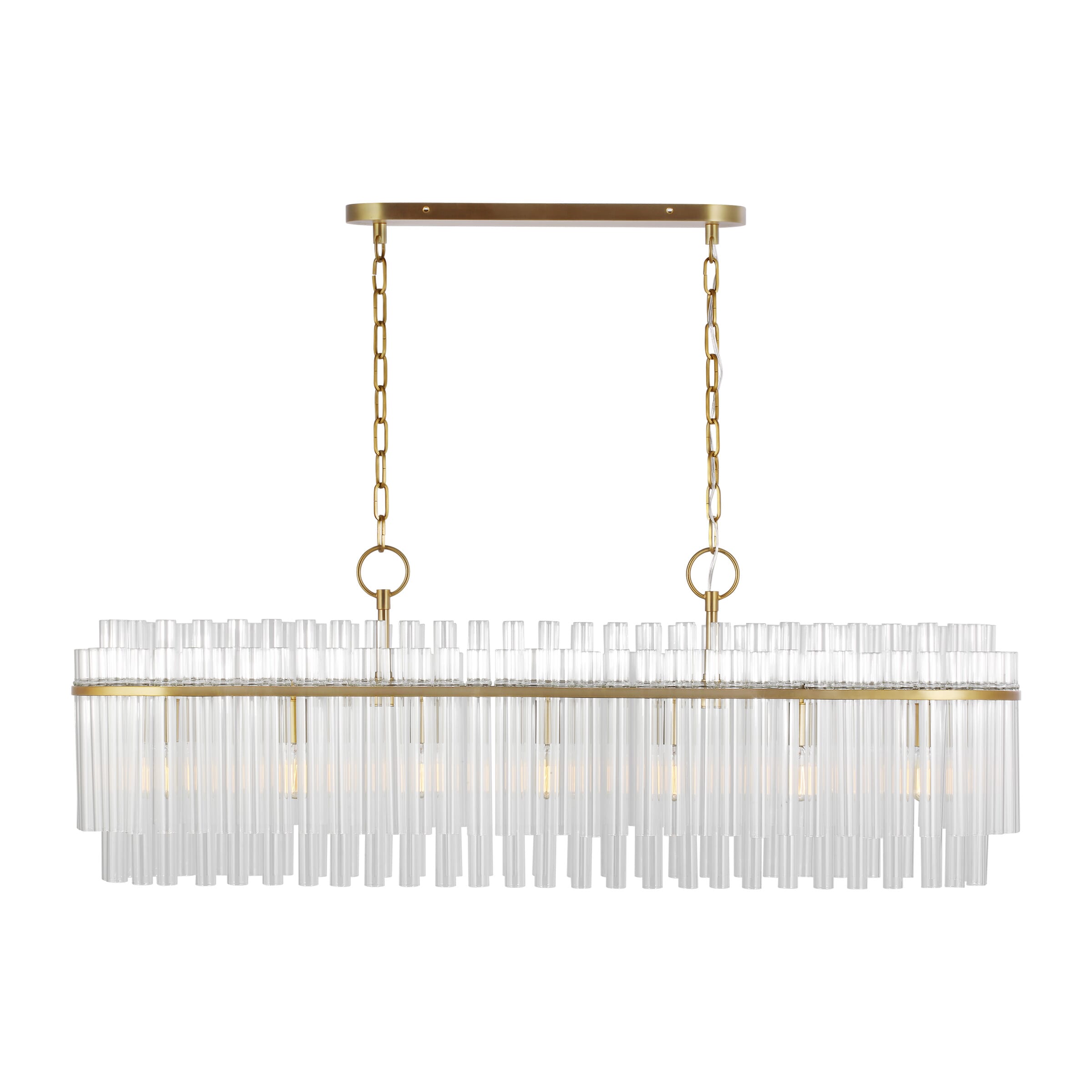 Generation Lighting Beckett 7-Light Chandelier in Burnished Brass by Chapman & Myers